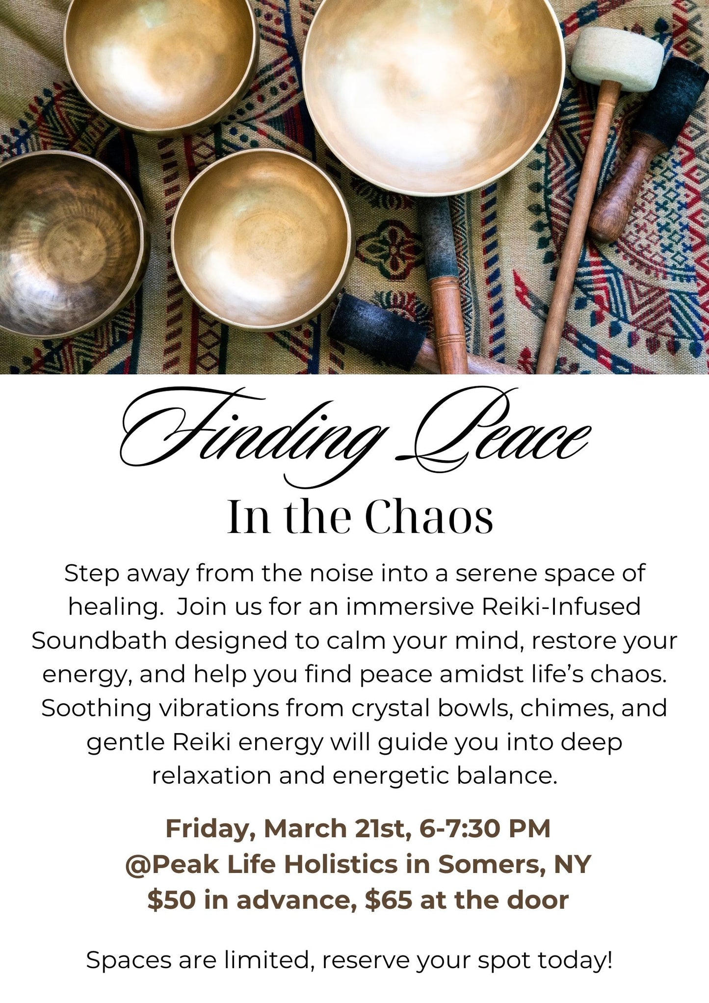 Finding Peace in the Chaos - Reiki Soundbath